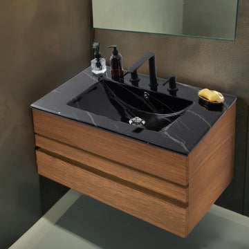 Ancillary 3-Hole 20 in. W x 18.25 in. D Classic Contemporary Rectangular Ceramic Single Sink Basin Vanity Top